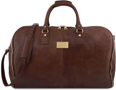 Tuscany Leather Antigua - skórzana torba podróżna/torba na garnitur, kolor ciemny brąz TL142341