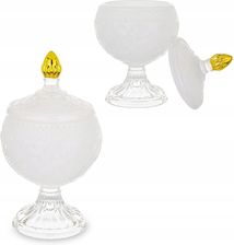 Zdjęcie Art-Pol Szklany pojemnik dekoracyjny na waciki biały 14,5x8x8 - Imielin