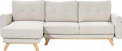 Beliani Sofa Narożna Prawostronna Beżowa Siro (439618Bel)