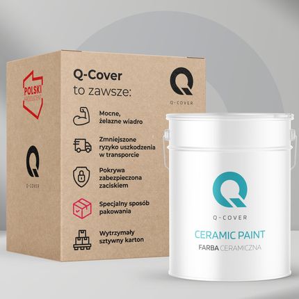 Q-Cover Farba Ceramiczna Czerwony Ciemny H3412 10L Mat - zdjęcie 2
