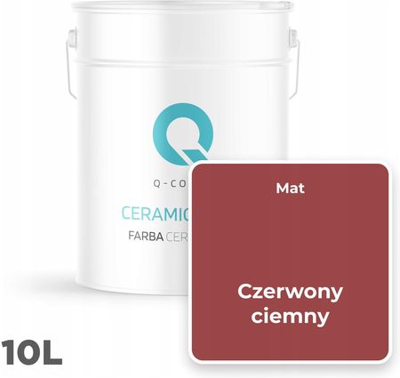 Q-Cover Farba Ceramiczna Czerwony Ciemny H3412 10L Mat - zdjęcie 3