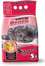 Benek Super Cytrusowa Świeżość 2X 5L Żwirek Dla Kotów O Zapachu Cytryny 10L