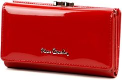 Portfel damski skórzany PIERRE CARDIN 07 SHINY 108 Czerwony