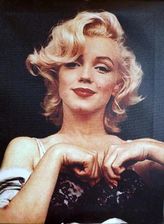 Zdjęcie Goliat Obraz Merlin Monroe Na Czarnym Tle Płótno 45Cm X 34Cm - Trzcianka