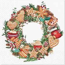 Zdjęcie Serwetki 33X33Cm Gingerbread Wreath 20szt. - Staszów