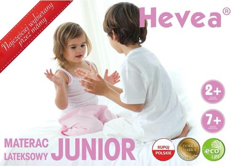 Hevea Materac Lateksowy Junior 160X70 Medica Szara - zdjęcie 2