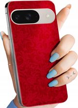 Hello Case Etui Do Google Pixel 9 Pixel 9 Pro Czerwone Serca Róże Obudowa Case
