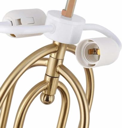 Abruzzo Bankierki Lampa Biurkowa Czarny Złoty Abrmonza - zdjęcie 4