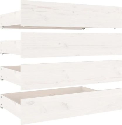 Zakito Szuflady Pod Łóżko Sosnowe Białe 95X57X18Cm (Z815000)
