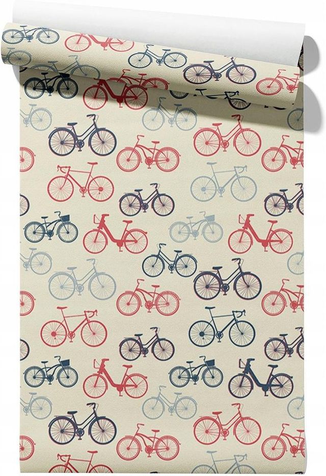 Tapeta Retro Rowery Flizelina/Samoprzylepna - Opinie i ceny na Ceneo.pl