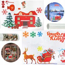 Zdjęcie Naklejki Świąteczne Na Szybę Kolorowe 2 Arkusze - Bełchatów