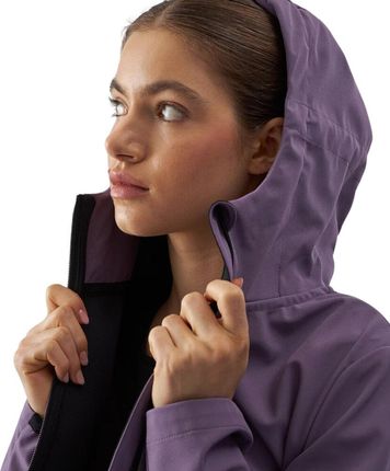 Kurtka damska softshell 4F F285 fioletowa 4FWAW24TSOFF285 50S - zdjęcie 3