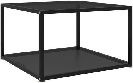 Zakito Stolik Kawowy Dwupoziomowy Czarny 60X60X35Cm (Z322888)