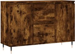 Zakito Modna Szafka Z Materiału Drewnopochodnego I Żelaza Przydymiony Dąb 104X35X70Cm (Z827201)