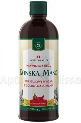 Herbamedicus Końska Maść Wyciąg Spirytusowy Rozgrzewający 400 Ml