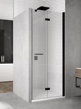 Zdjęcie Ronal Sanswiss Solino Drzwi Dwuczęściowe Lewe 75cm Czarny Mat - Siechnice