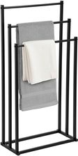Zdjęcie Stojak wieszak na ręczniki 3 ramiona TORMES czarny - Sośnicowice
