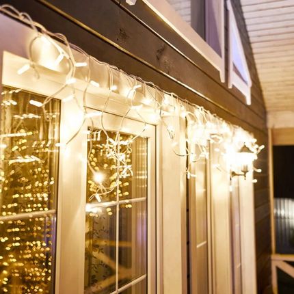 Doup. Girlanda LED Świąteczna 5M 150 Lampek Kurtyna Do Domu Wnętrza Na Zewnątrz (KM505) - zdjęcie 2