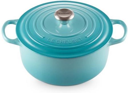 Le Creuset brytfanna żeliwna emaliowana Signature okrągła 26 cm 5,3 l karaibska