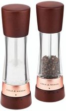 Zdjęcie Cole & Mason Zestaw młynków krokowych do soli i pieprzu Derwent Chestnut & Rose Gold 19 cm - Żukowo