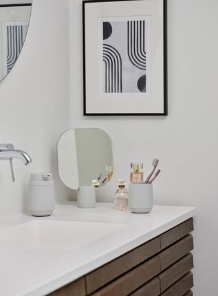 Zone Denmark Lusterko Kosmetyczne Time Jasnoszare 30745 - zdjęcie 3