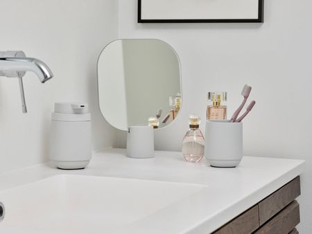 Zone Denmark Lusterko Kosmetyczne Time Jasnoszare 30745 - zdjęcie 2