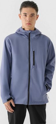 Męska kurtka softshell 4F 4FRAW24TSOFM397 - niebieska