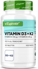 Vit4Ever Witamina D3 10000Iu K2 Mk7 200Mcg Naturalna 180Tabl