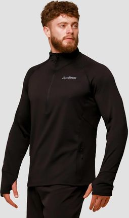 GymBeam Bluza do biegania Pulse 1/2 Zip Black