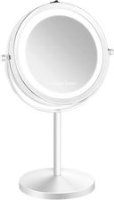 Gillian Jones Table Mirror With Led Light & X10 Magnification White 17.5 Cm Diameter 32 Cm Height