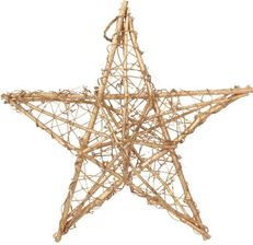 Zdjęcie Goliat Złota Dwustronna Gwiazda Z Rattanu Zawieszka Świąteczna 40Cm (Mha72798H) - Trzcianka