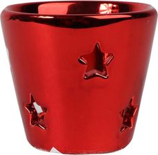 Zdjęcie Goliat Lampion Ceramiczny Na Świeczkę Tealight Smukły W Kolorze Czerwonym (Ff3564B) - Trzcianka