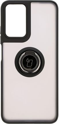 Bizon Etui Z Uchwytem Na Palec Case Hybrid Ring Do Motorola Moto G35 5G Przydymione Czarną Ramką - zdjęcie 2