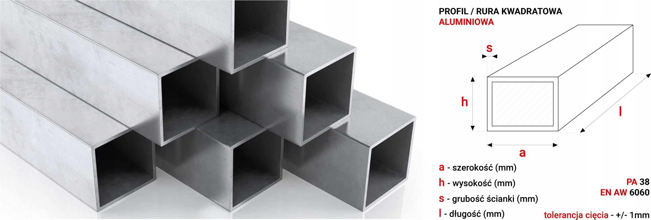 Materiały konstrukcyjne Gal Industrial Profil Aluminiowy 40x40x3Mm ...