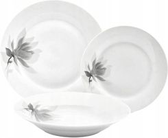 Serwis obiadowy komplet talerzy porcelanowych 18 el magnolia zastawa 1754704618