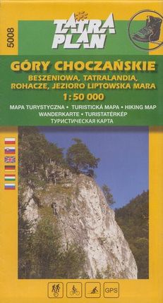 Góry Choczańskie mapa 1:50 000 TatraPlan