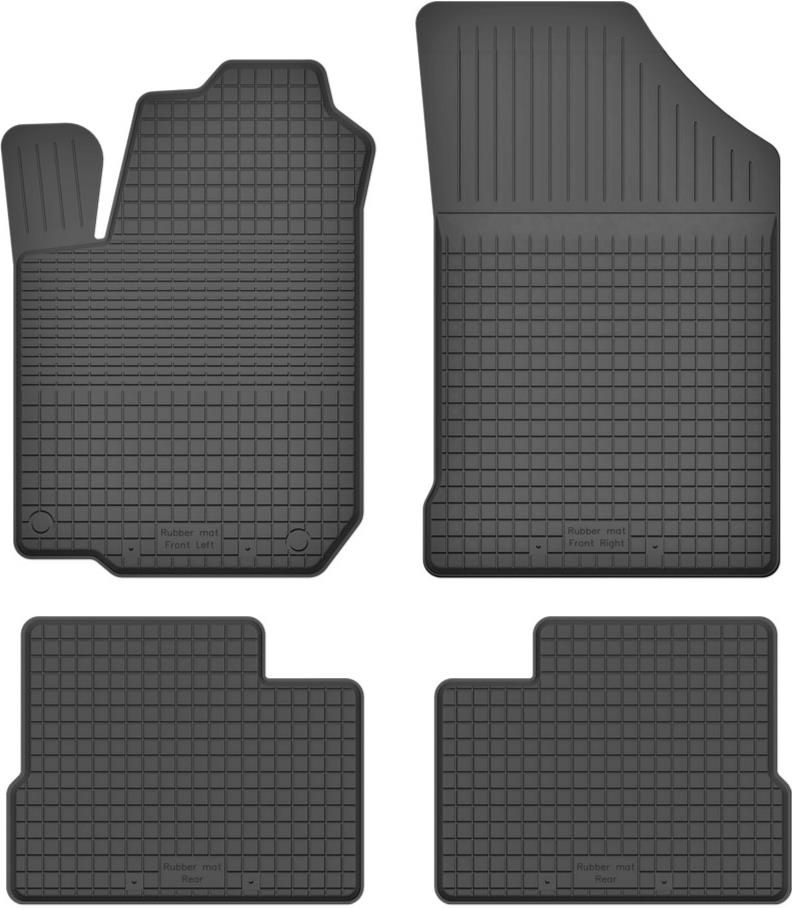 Tappetini Auto Kia Rio III (UB) 2011-2017: Set 4 Pezzi, Logo Ricamato, Battitacco Rinforzato, Antiscivolo