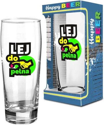 Bgtech Happy Beer Szklanka Do Piwa 500ml Lej Pełna BG75440037A1