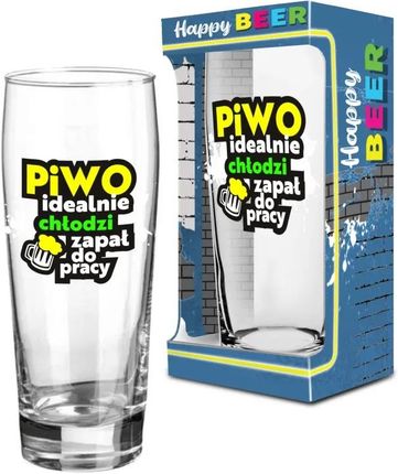 Bgtech Happy Beer Szklanka Do Piwa 500ml Piwo Idealnie Chłodzi Zapał Pracy BG75750037A4