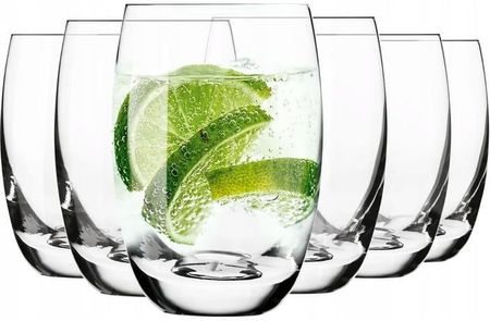 Krosno Beczułkowate Szklanki Do Napojów Drinków Soku 6szt. 360ml Jak Elite