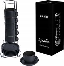 Miamio Zestaw Filiżanek Do Espresso 6x75ml Czarne Papi
