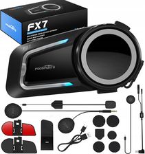 Fodsports Intercom Motocyklowy Fx7 Mesh System Bt5.4 Dual Chip 10 Riders+Fm