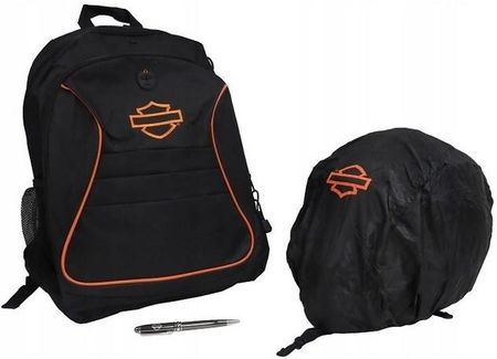 HARLEY-DAVIDSON バックパック 黒/オレンジ Harley Davidson Plecak Harley Davidson Logo Orange Black Oryginał