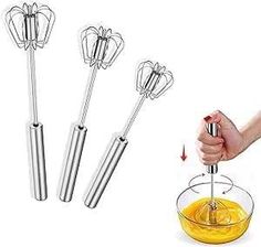 Zdjęcie Aamazon Trzepaczka Obrotowa Ręczna Ubijaczka 3szt. 14775 - Jordanów