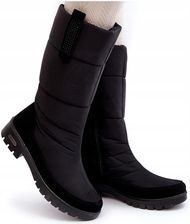 Zdjęcie Śniegowce Damskie Ocieplane Kożuchem Progress PROGJ-22-136 Czarne 40 - Wleń