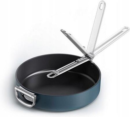 Joseph Joseph Space Patelnia Ze Składanym Uchwytem 28cm Granatowa - zdjęcie 6
