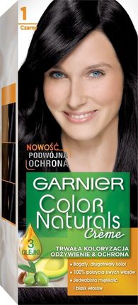 Garnier Color Naturals Creme odżywcza farba do włosów 1 Czarny