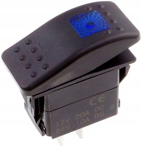 ●TRIPLE P CLICK Przełącznik Carling On-Off 2-Poz 3-Pin Niebieski - Opinie i