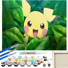 Zdjęcie Artnico Malowanie Po Numerach Obrazy Z Ramą Do Malowania Bajka Pokemony Pikachu - Limanowa