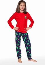 Zdjęcie Piżama dziewczęca Cornette 592/182 Christmas Tree czerwona - Jędrzejów